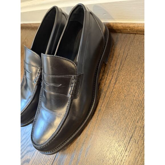 Crosby Square Newhaven Penny Loafer Black Men\'s 8.5/9 Leather NEW READ $400 main image 12